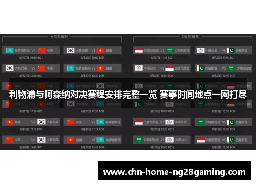 利物浦与阿森纳对决赛程安排完整一览 赛事时间地点一网打尽 利物浦与阿森纳对决赛程安排完整一览 赛事时间地点一网打尽